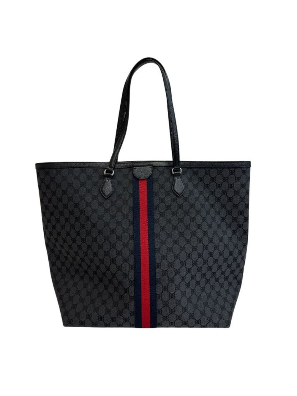 Gucci Hacker Project Large Shoulder Tote Sherry Line BB Pattern Black - Picture 2 of 8